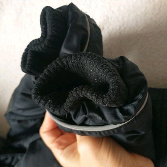 Baby Gap Parka Jacket Coat Toddler 3 Black Down Faux Fur Hooded Zip Buttons - Picture 9 of 11